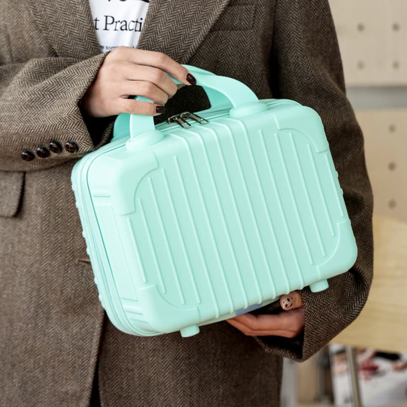 12-inch Unisex Small Suitcase Hand Carry Box Blind Box Case Kids Trolley Storage Box Organizer Cosmetic Bag