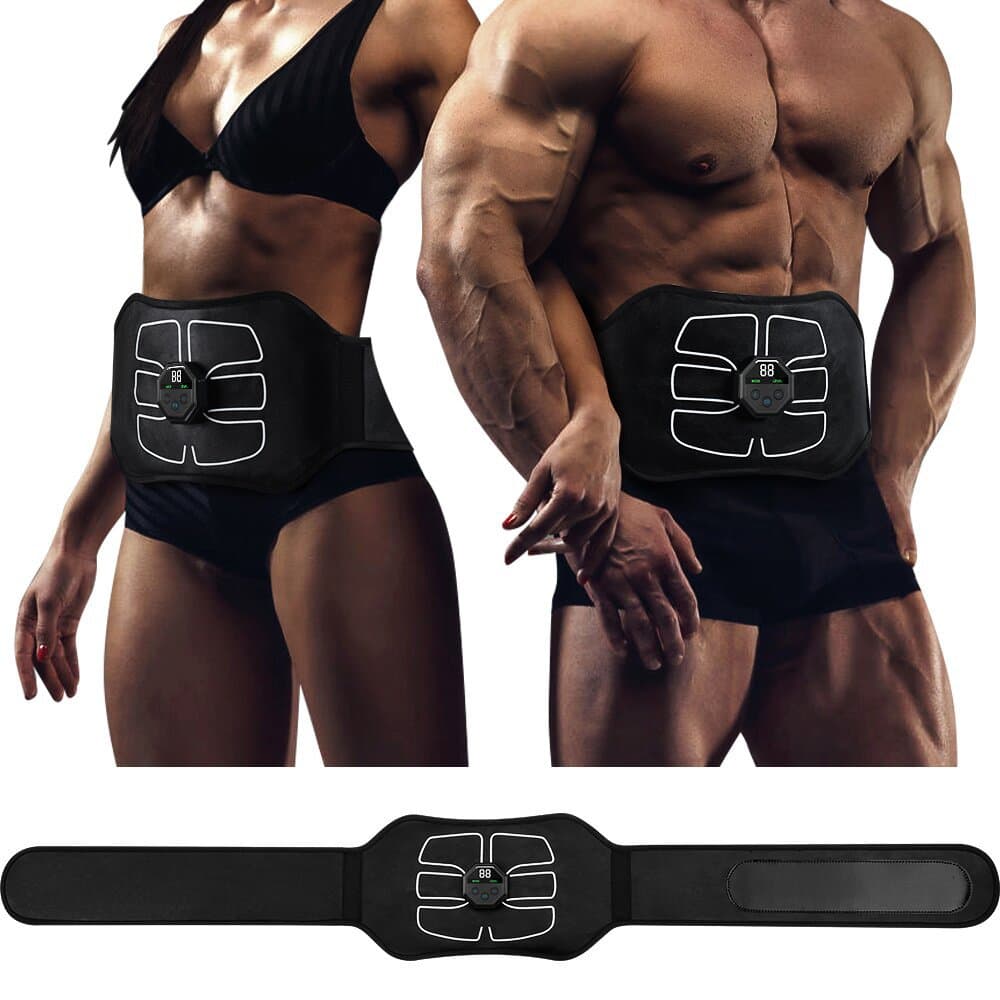 Cross-Border Lazy Ab Muscle Stimulator EMS Belt Abdominal Trainer Fitness Equipment Ab Massage Belt