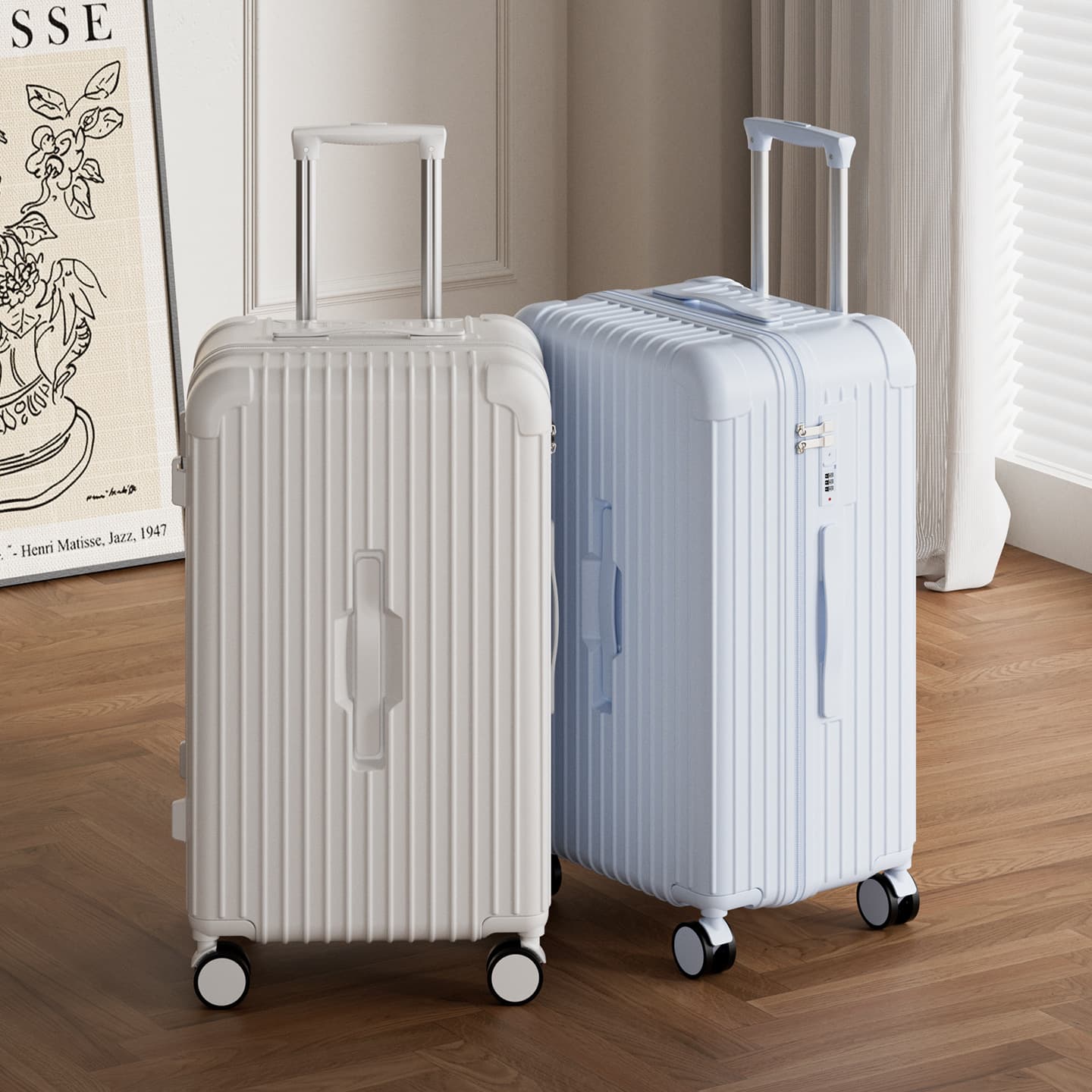 Luggage suitcase for women 2025 new 24-inch high-looking student code trolley case with universal wheels 26-inch travel suitcase for men