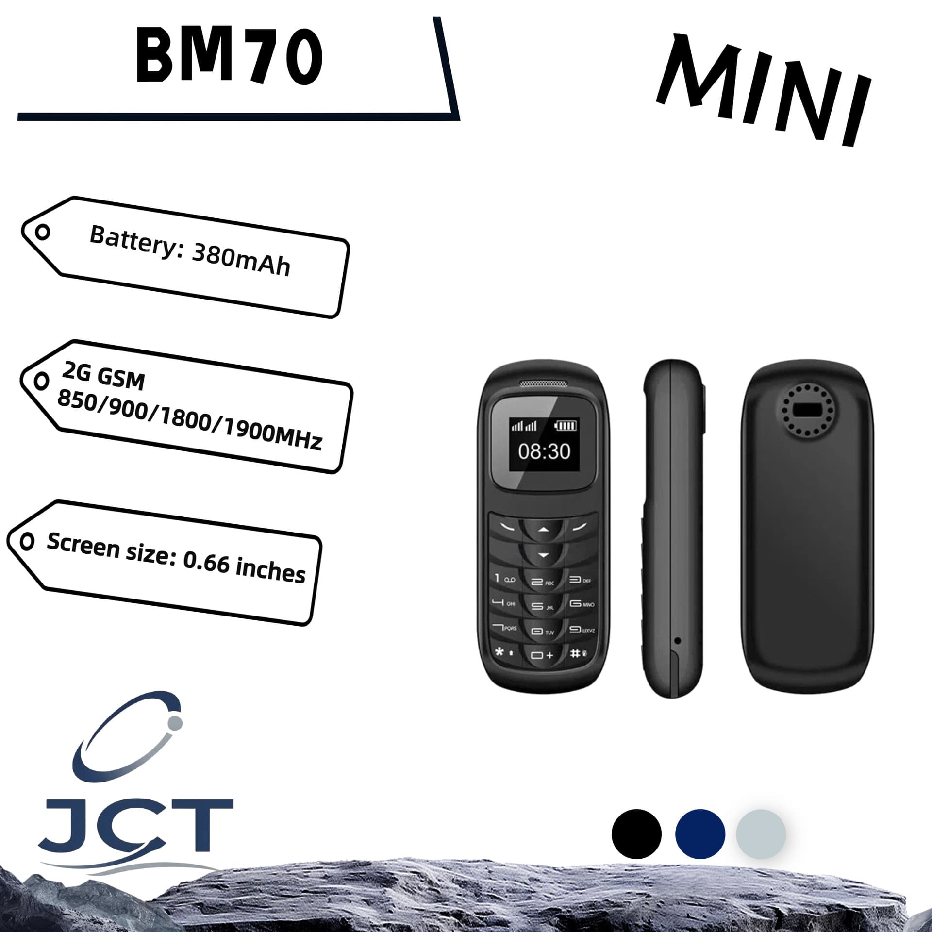 Cross-border BM70 GSM Cellphone Bluetooth Mini Ear-Hanging Bluetooth Mobile Phone