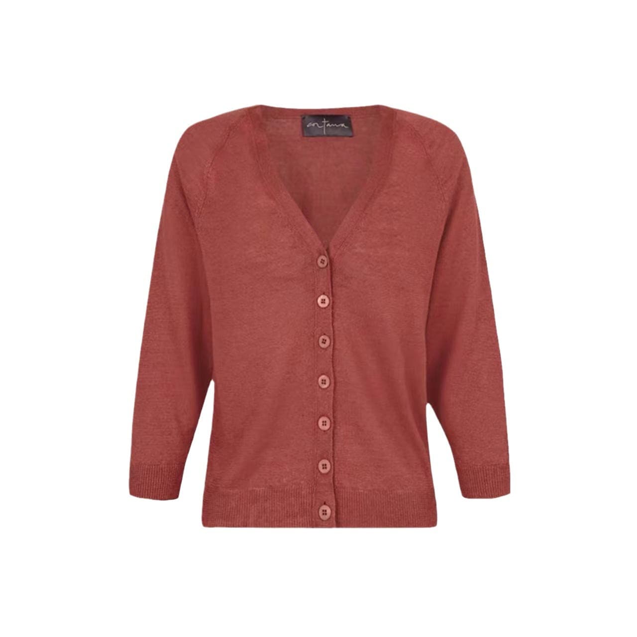 Spanish Cor Lazy Style Solid Color Soft V-Neck Knit Cardigan for Women, Versatile Long-Sleeve Top, Outerwear Cardigan