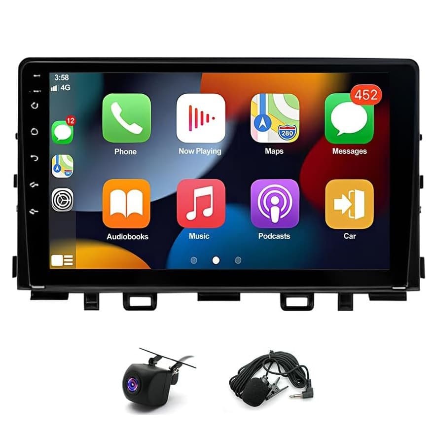 Car Navigation for Kia Rio 2017-2020 Android Large Screen Bluetooth Wireless CarPlay All-in-One