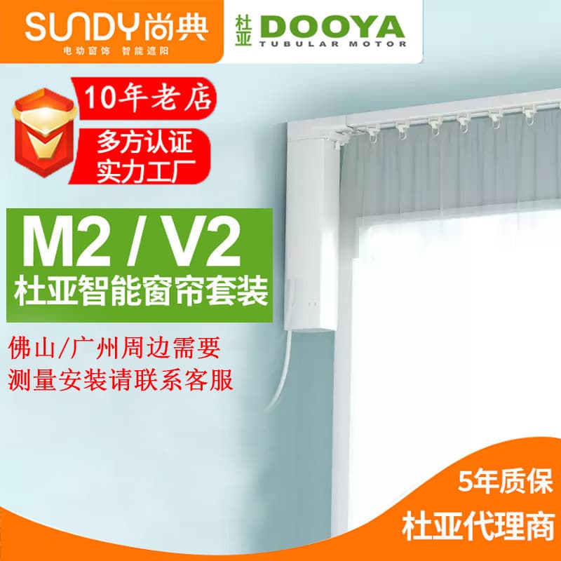 Dooya Electric Curtain Aluminum Alloy Motor Silent Track Mi Home Voice Control Smart Opening and Closing Remote Timer