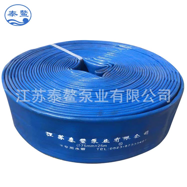 150mm*25 (6 inch) wear-resistant and pressure-resistant water hose, manufacturer wholesale blue rubber thickened agricultural water hose