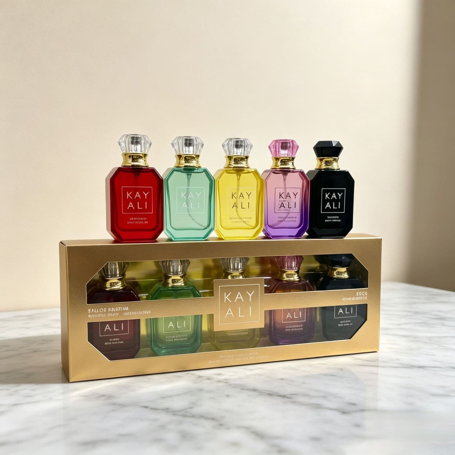 High-Quality New Gift Box Five-Piece Perfume Set Kayali Middle East Dubai Arabian Perfume Long-Lasting Fragrance Wholesale