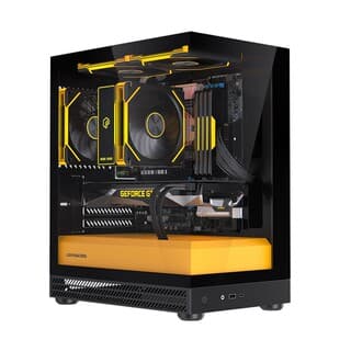 LOVINGCOOL K-M3 Desktop PC Gaming Case, Supports 360 Liquid Cooling, New ATX Seaview Chassis
