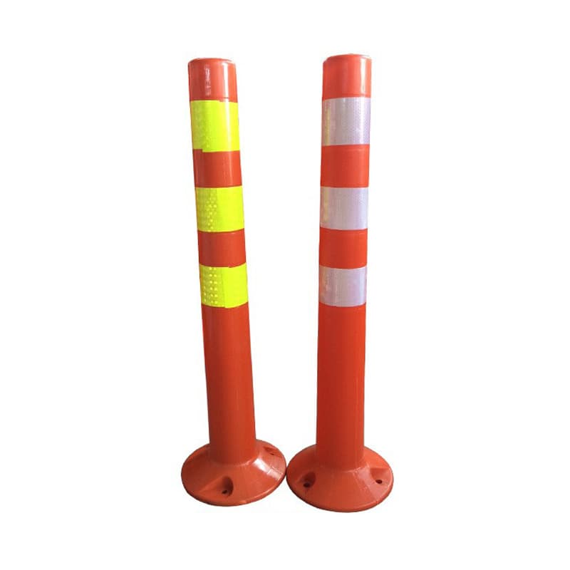 Plastic warning posts, road sign posts, intersection marker posts, road bollards, 75cm traffic facility crash barriers