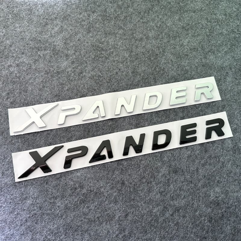Suitable for Mitsubishi XPANDER Hood Logo English Logo Letter Mark Mitsubishi Front and Rear Car Logo Car Trunk Logo