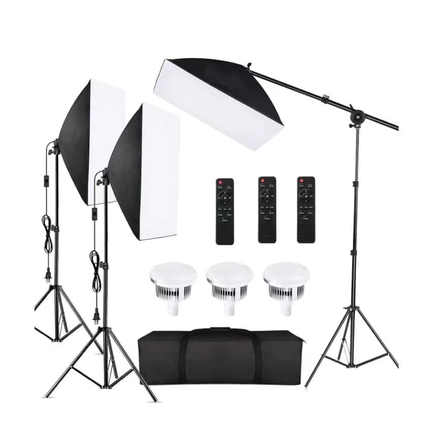 5070 soft box studio shooting lighting live broadcast fill light set LED remote control three color temperature