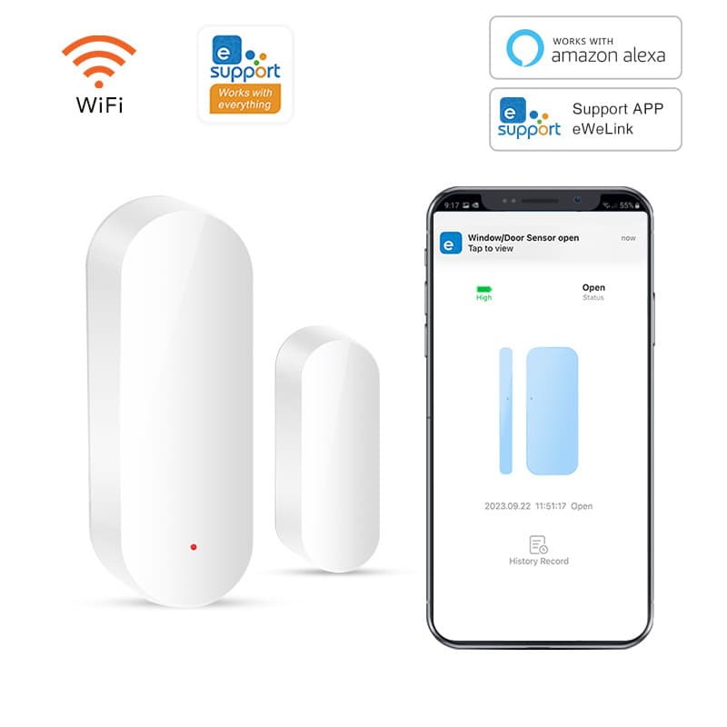 Huawei HiLink Smart Home Door/Window Sensor with Mini Program APP Linkage and eWeLink WiFi Door Sensor