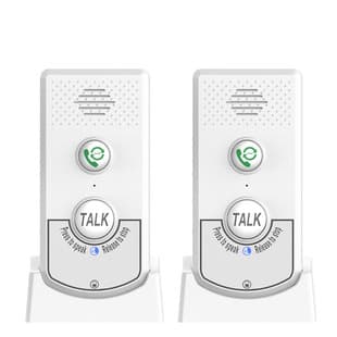 New Wireless Two-Way Voice Caller Intercom Doorbell Two Indoor Units 140*90*68mm, 290g