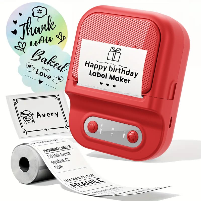 Cross-border Food Mini Label Printer Production Date Product Qualification Price Barcode Clothing Tag Thermal