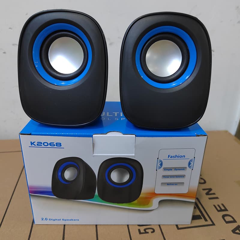 Cross-border K2068 Big Q Egg Computer Speaker Desktop Laptop USB Wired Speaker Gift Wholesale