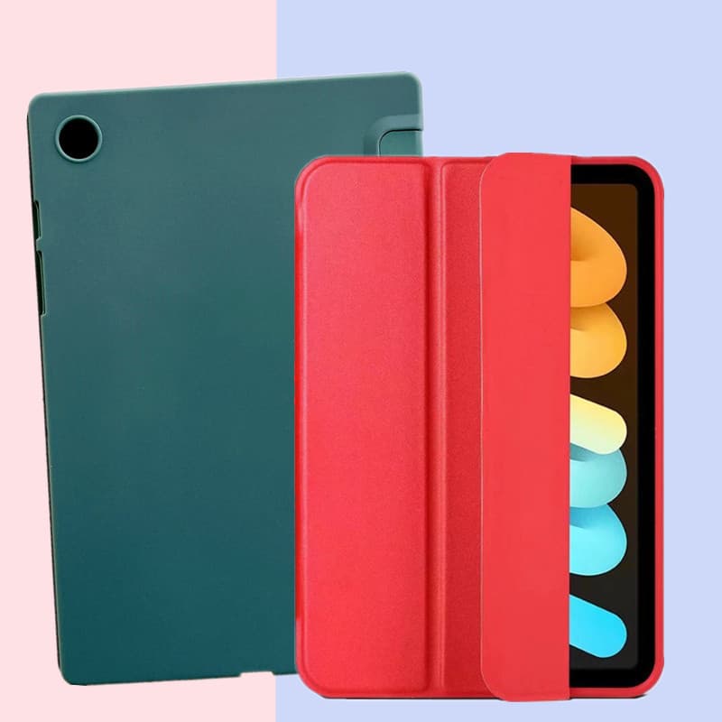 Compatible with Samsung Galaxy Tab A8 Case SM-X205 Back Cover X200 Leather Case 10.5 Silicone Tri-Fold Slim