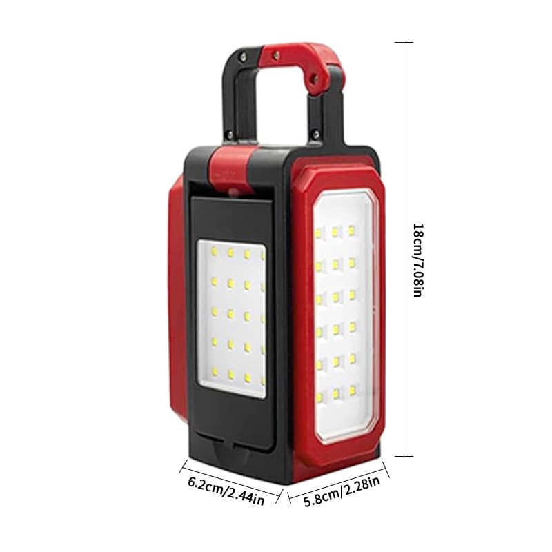 Multifunctional Portable LED Flood Light with Magnetic Base and Power Bank for Workshop, Garage, and Emergency Use