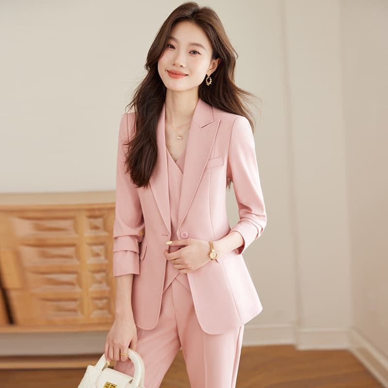 High-end vest suit suit for women 2026 new professional wear fashion temperament ladies suit host formal wear