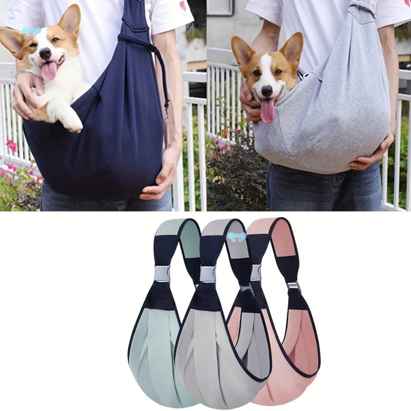 1 Customizable Double Sided Pet Sling Carrier for Small