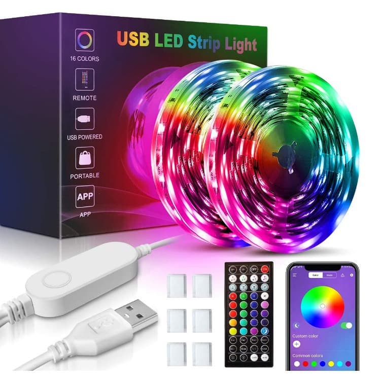Bluetooth Smart APP RGB LED Strip Light 5050 TV Ambient Light Strip USB TV Backlight Strip