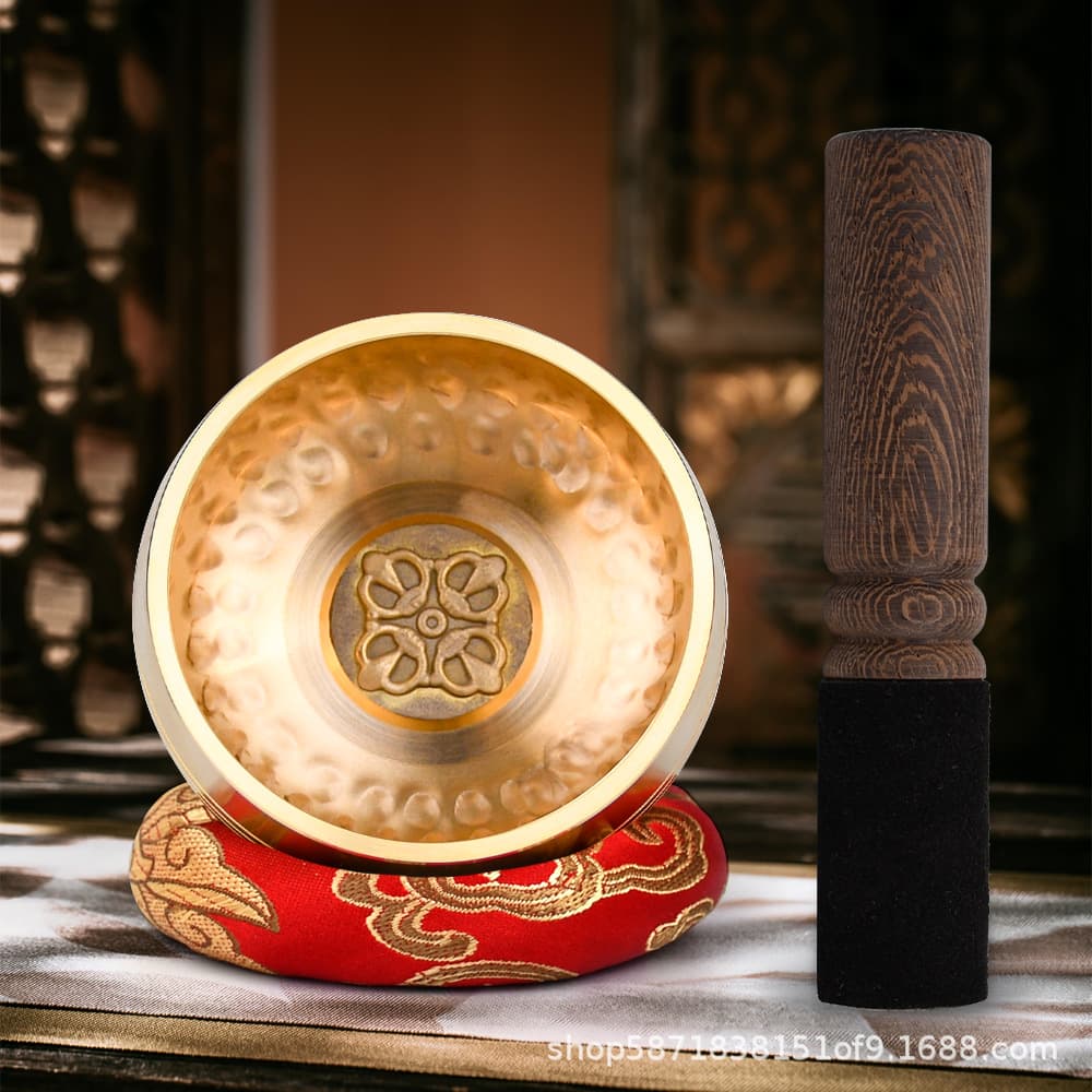 Singing bowl, Buddhist chanting bowl, yoga meditation healing bowl, bronze chime, ritual implement, Nepalese handmade bronze bowl