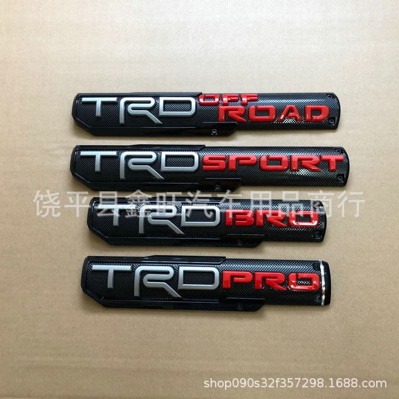 For Toyota Tundra Emblem TRD PRO Modification Decal SPORT TRDBRO Car Badge Fender Side Emblem
