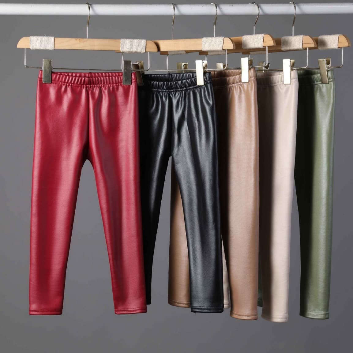 Children's Candy Colored Fleece-Lined Thickened Base Pants Autumn/Winter Style Warm Pants for Women and Baby