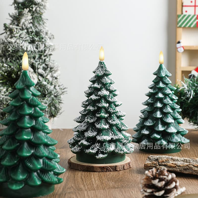 New Cross-Border Christmas Tree LED Candle Light, Christmas Desktop Decoration, Home Decor Night Light