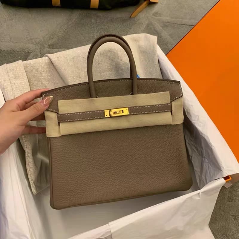 High version first layer cowhide Birkin bag women's bag genuine leather Kelly bag new bridal bag large capacity shoulder handbag