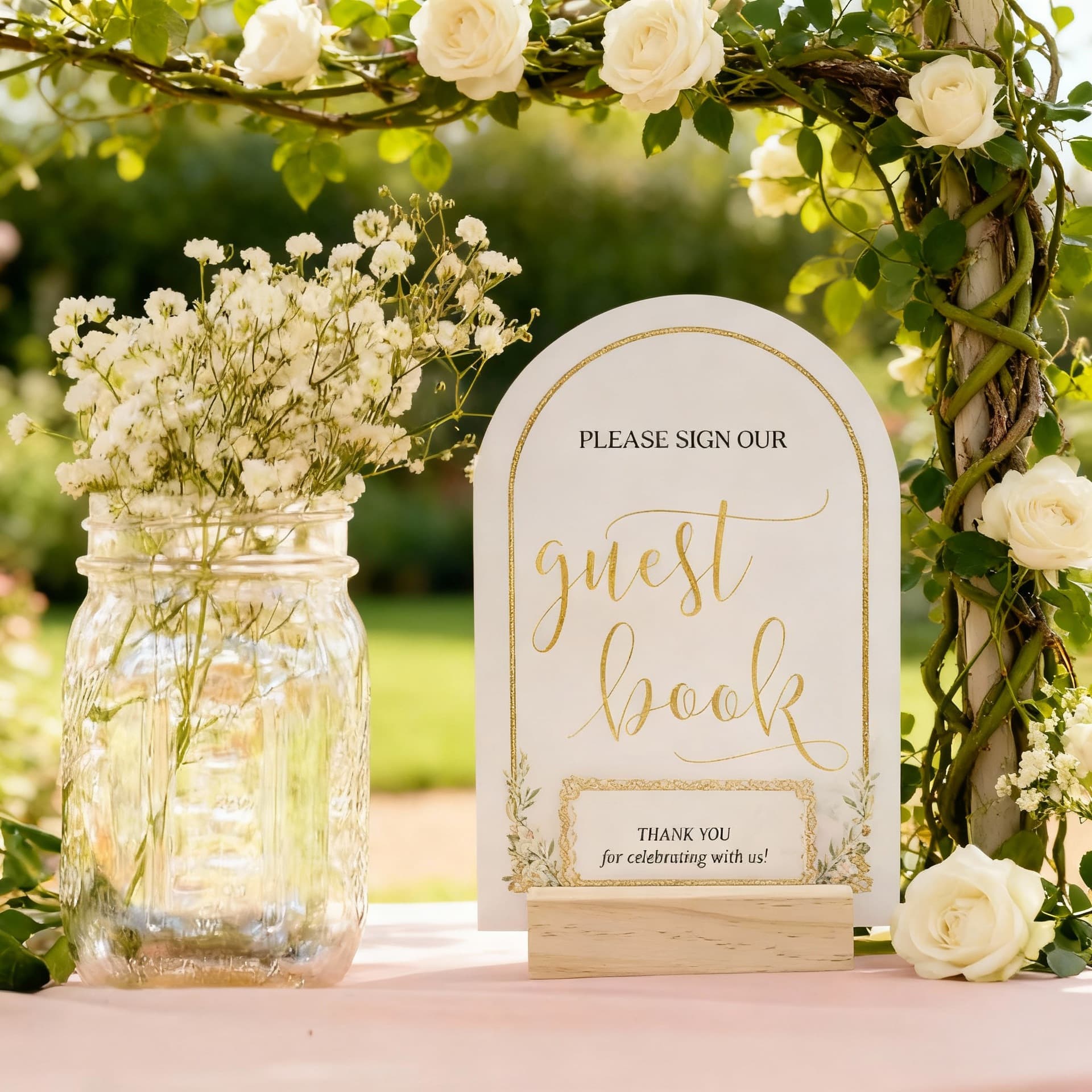 Cross-border transparent acrylic table card arch logo seat card stand display stand DIY ornaments wedding table