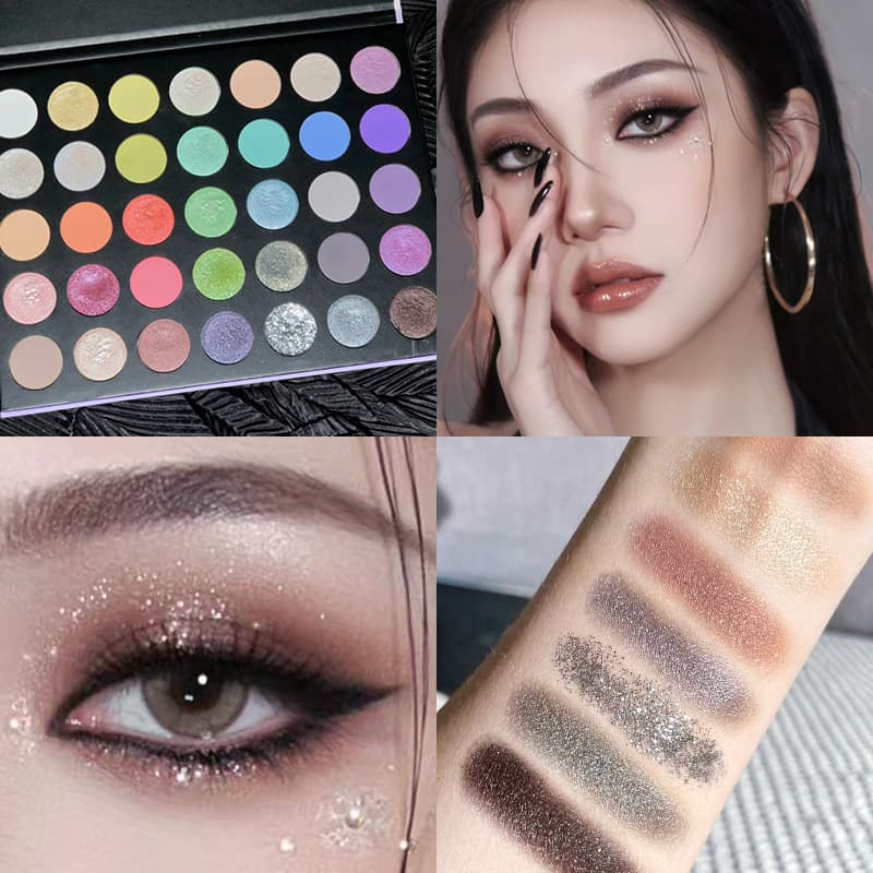 MGL35 Eyeshadow Palette Multi-Color Large Palette Purple Blue Macaron Cos Makeup Western Makeup Artist Exclusive Cosmetic Palette