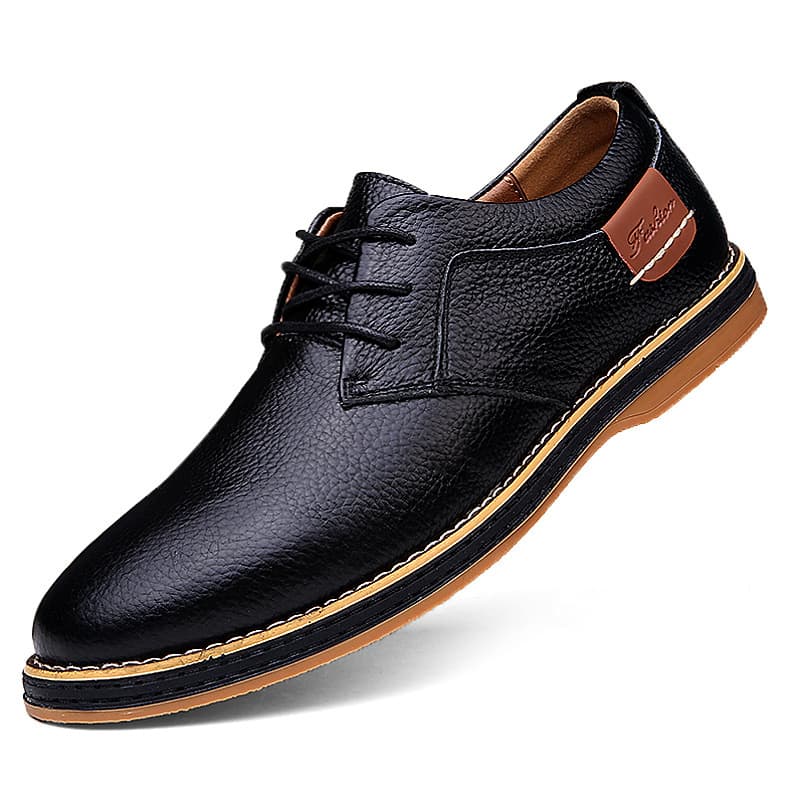 Men's Casual Leather Shoes Loafers Moccasins Slip-ons Boat Shoes Slip-resistant Sole Comfortable Breathable