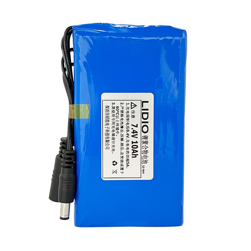 7.4V Polymer Lithium Battery Pack 10000mAh High Capacity Rechargeable Lithium Battery with Built-in Smart Protection