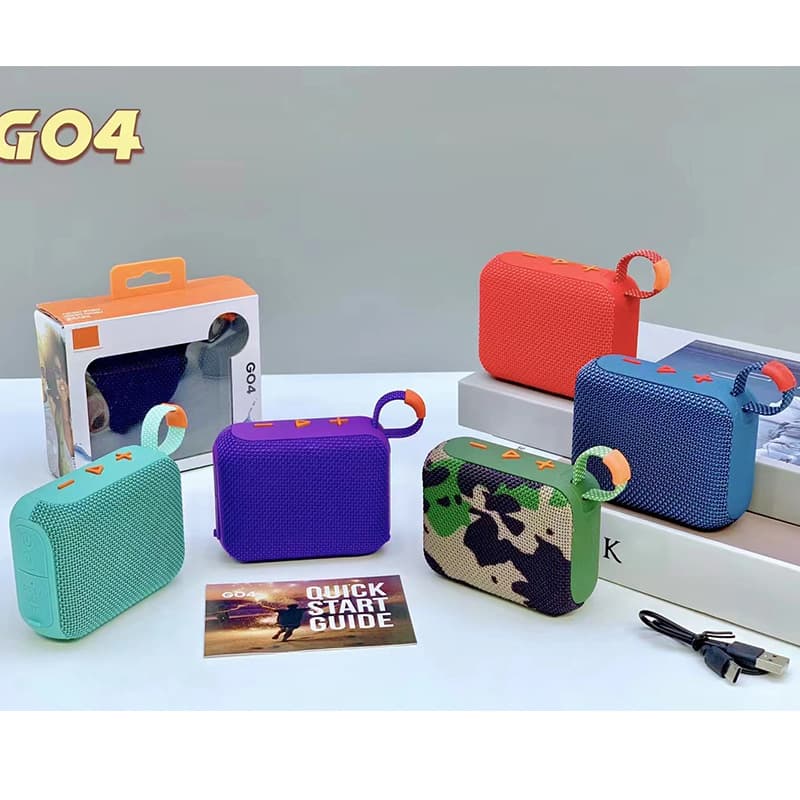 New GO4 Wireless Bluetooth Speaker TWS Outdoor Home Portable Mini Subwoofer Card Slot Gift Speaker