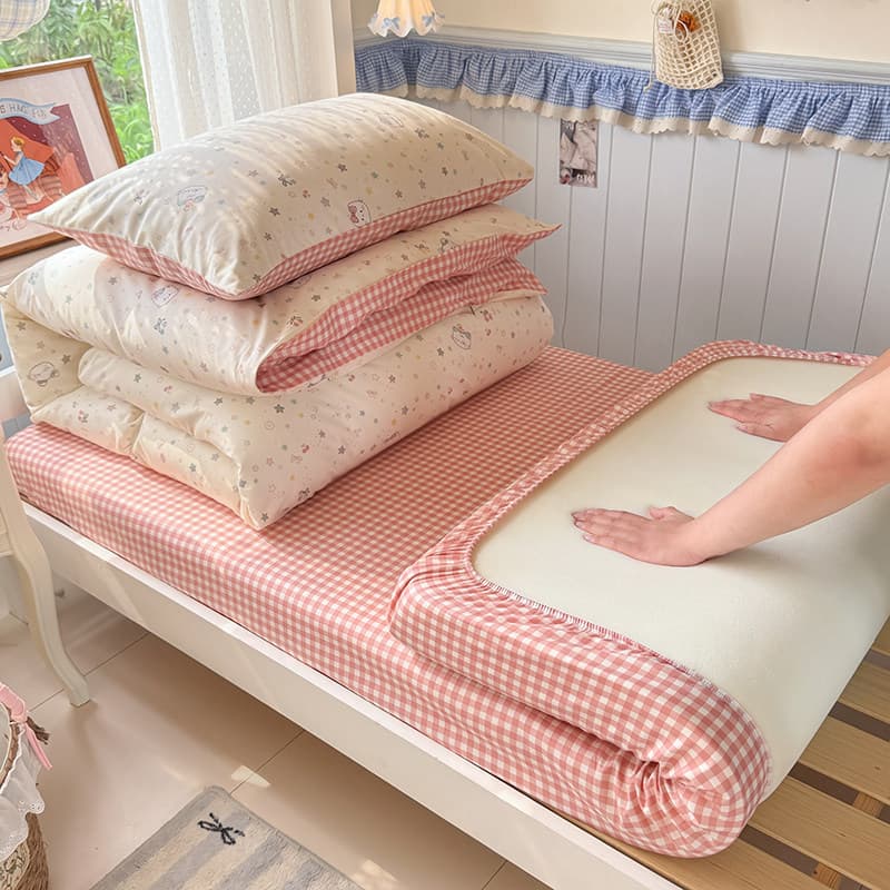 Student dormitory bed three-piece single dormitory bed sheet quilt cover complete set of bedding