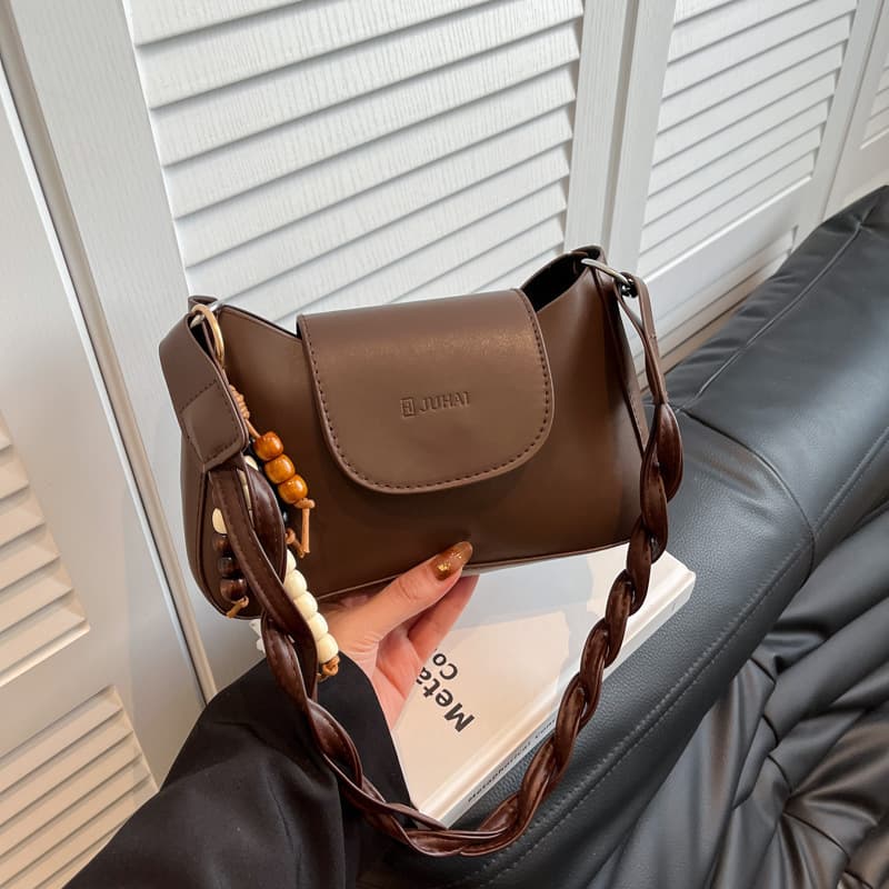 Cross-border Women's Bag Vintage Soft Leather Shoulder Bag 2025 Winter New High-end Commuter Crossbody Bag