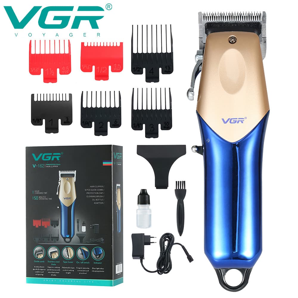 VGR162 Cross-border Hair Clippers Electric Hair Trimmer for Men, Professional Barber Clippers, Flat Top, Washable