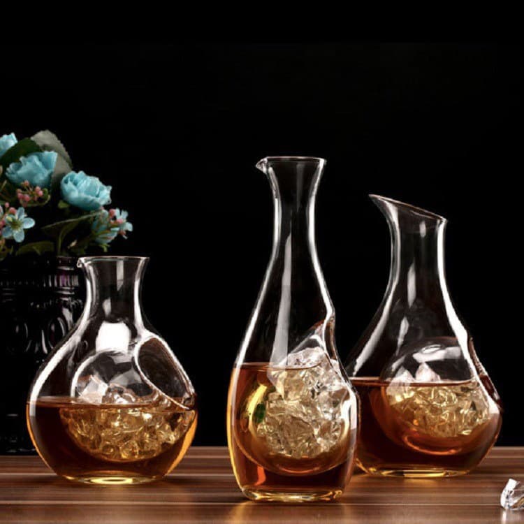 Ice Wine Container, Household Wine Jug, Small Wine Dispenser, Crystal Glass Set, Wholesale Japanese-Style Large-Capacity Sake Jug