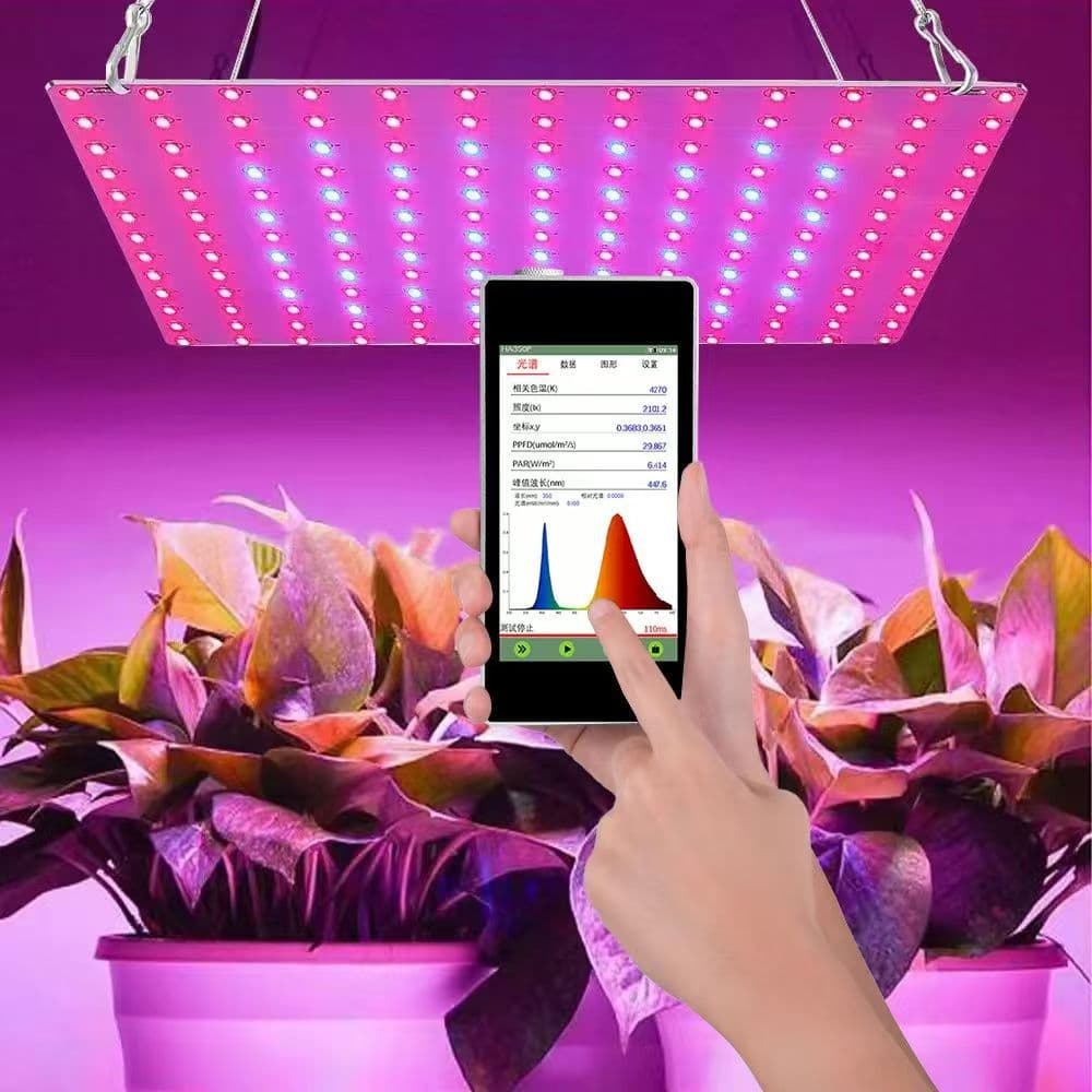 HA350PM Plant Light Analyzer PPFD PAR Photosynthetic Photon Flux Color Temperature Illuminance Wavelength CRI Professional