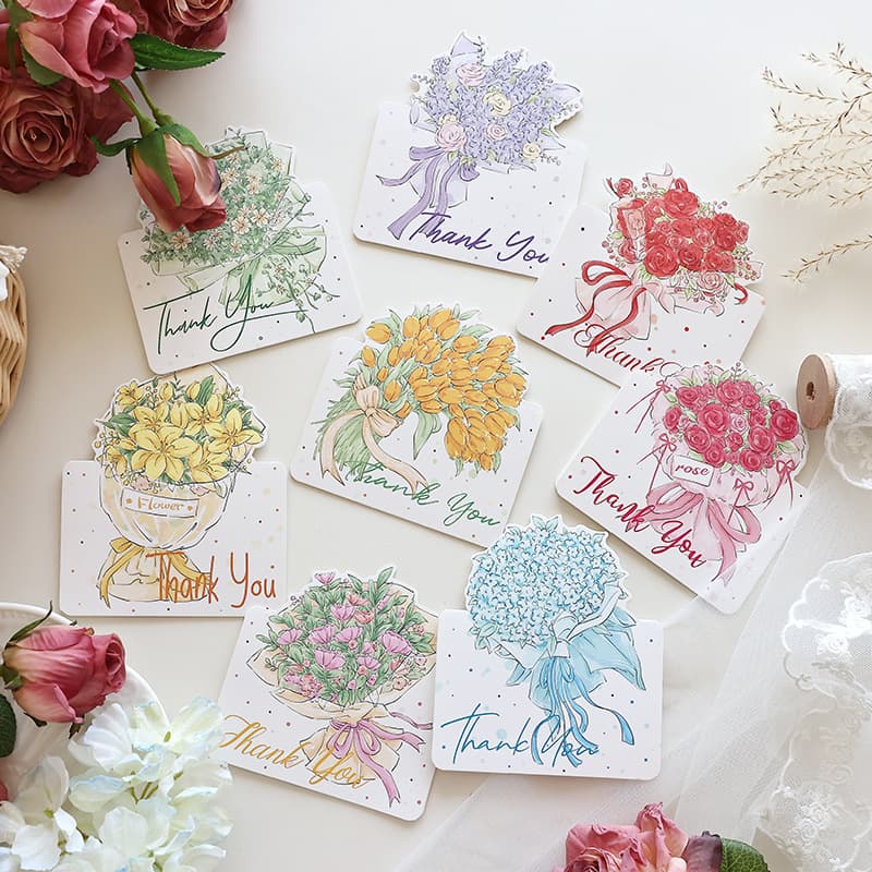 Mother's Day, Women's Day, Romantic Encounter Greeting Card, Thanksgiving, Teacher's Day, Flower Shop Blessing Card, Message Wholesale