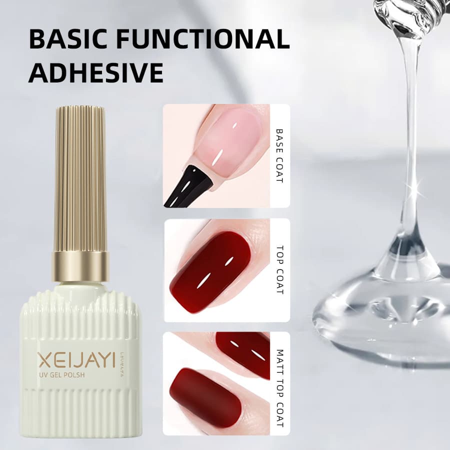 Nail Art Matte Top Coat Gel Long-lasting Function Glue for Nail Salon Professional Use Base Coat Nail Oil Gel Matte Finish