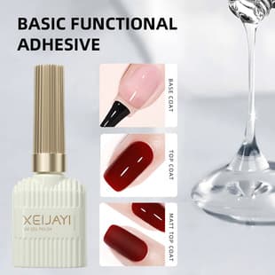Base Coat, Top Coat, Matte Top Coat, Basic Nail Gel, Matte Long-Lasting Functional Gel, Professional for Nail Salons, Cross-Border
