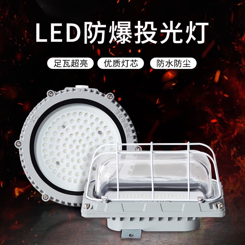 LED Explosion-Proof Ceiling Light, Factory Workshop Warehouse Square Round Explosion-Proof Moisture-Proof Dustproof Lighting, Waterproof
