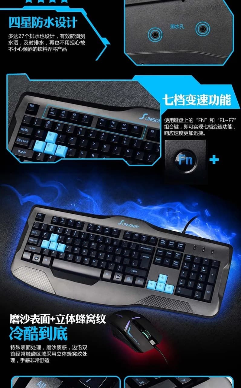 Professional Clearance Stock Wireless Gaming Keyboard and Mouse / Keyboard Mouse / Wireless Keyboard Mouse Set / Bluetooth Keyboard