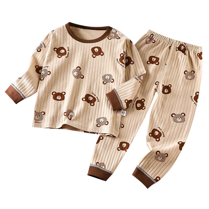 Kids' Cotton Underwear Set Spring New Arrival Boys' Thermal Underwear Pajamas Girls' Homewear Children's Clothing