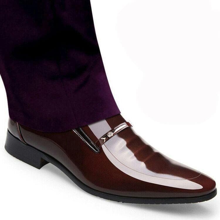 Men's Casual Business Leather Shoes Korean Style Slip-On Formal Leather Shoes British Young Men's Casual Dad Shoes