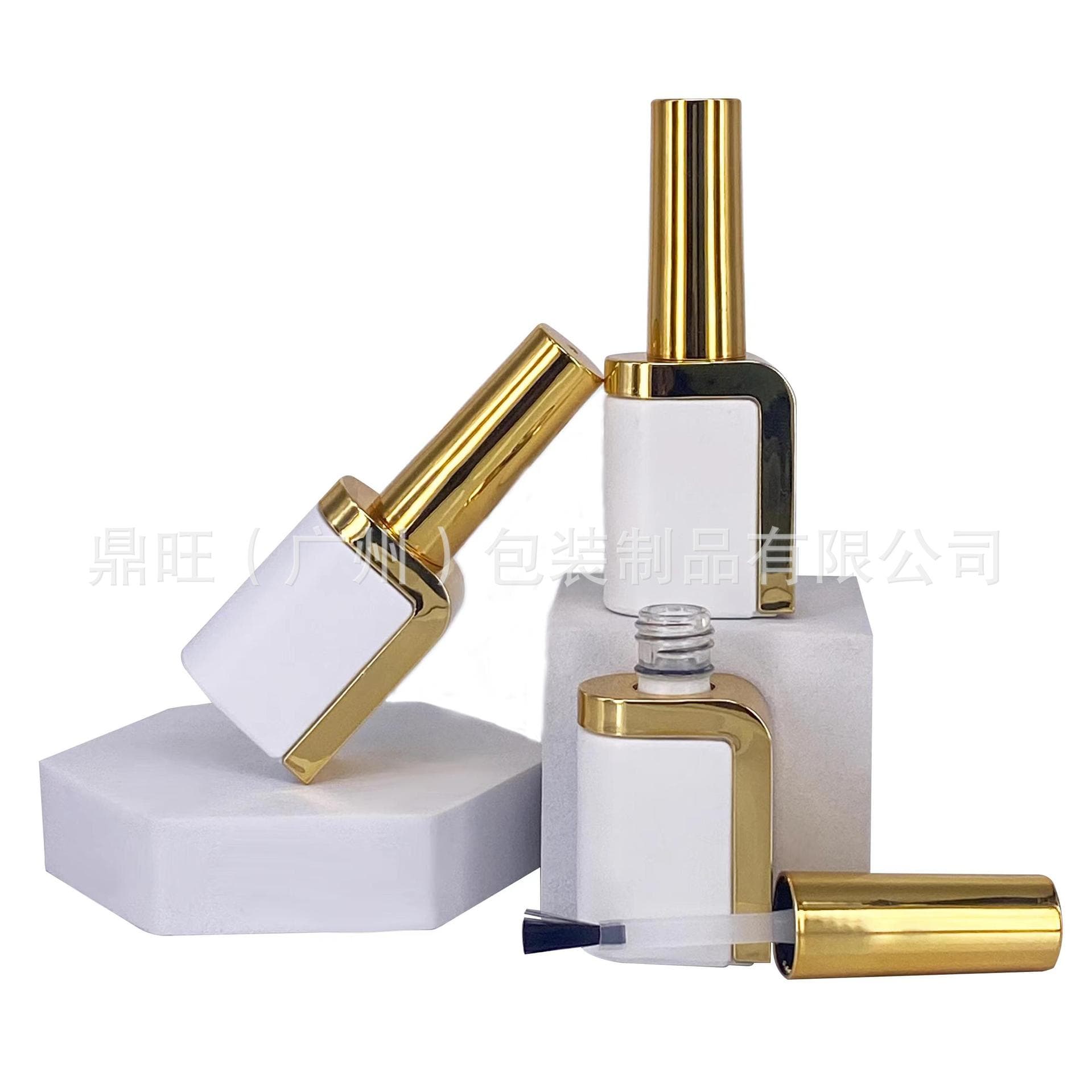 12ml Nail Polish Bottle with Shoulder Sleeve Nail Polish Glass Bottle Functional Glue Bottle Factory Direct Sale