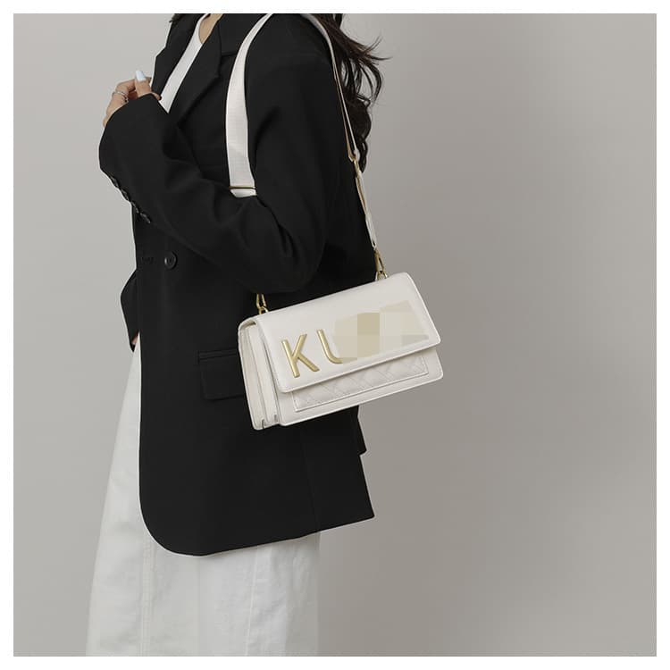 Cross-Border European and American Popular Women's Bags, Personalized Rhombus Small Square Bag, Eagle Head Lipstick Bag, High-End Shoulder Crossbody Bag