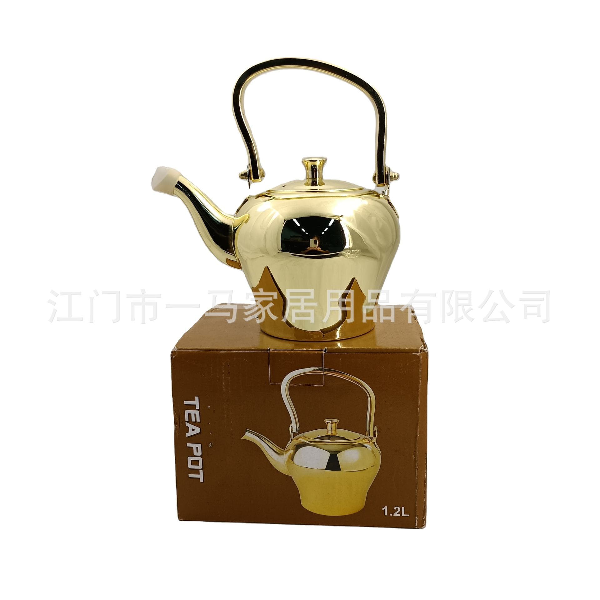 New Stainless Steel Teapot Gold-Plated Arabian Teapot Restaurant Hotel Small Teapot Hotel Stainless Steel Teapot Set