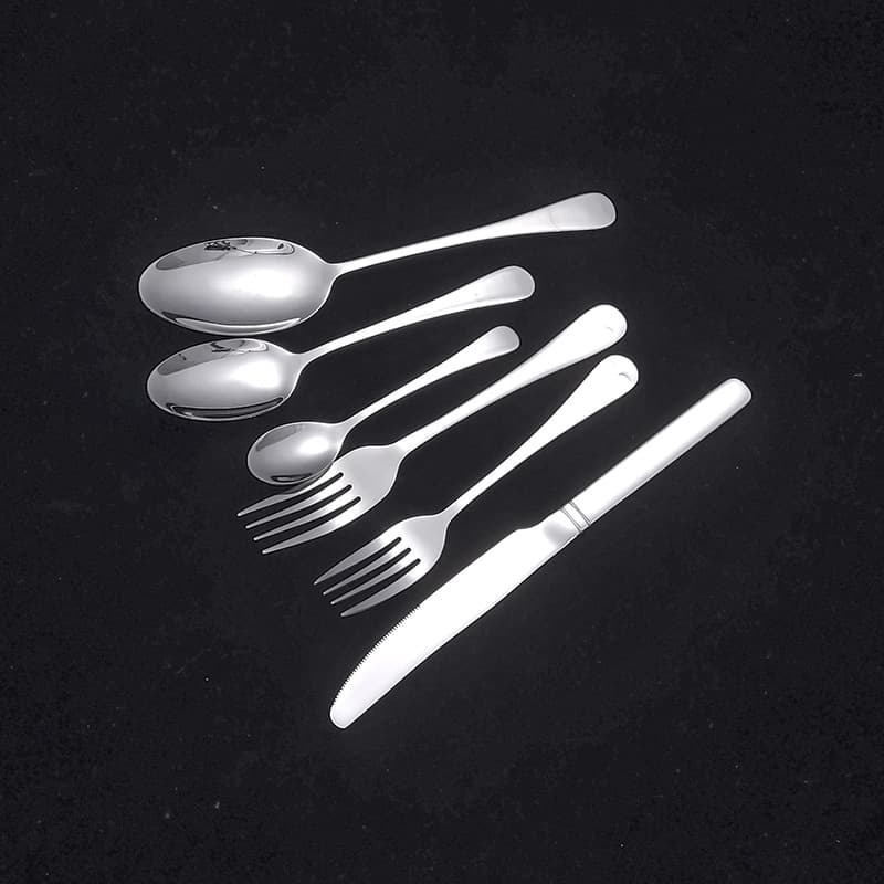 Stainless steel knife, fork, spoon, western tableware, hotel steak knife, meal spoon and fork, restaurant coffee, dessert spoon and fork, household fruit fork