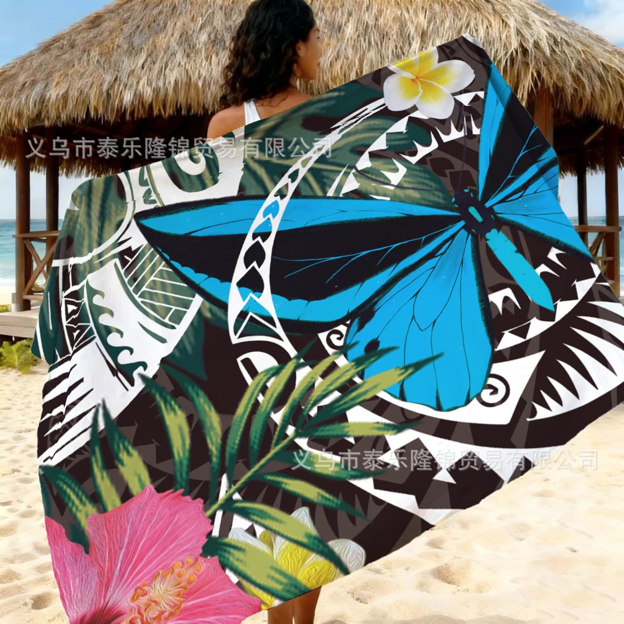 Factory Direct South Pacific Islands Style Pattern Printed Midi Sarong Fiji Sulu Island DIY Women's Clothing