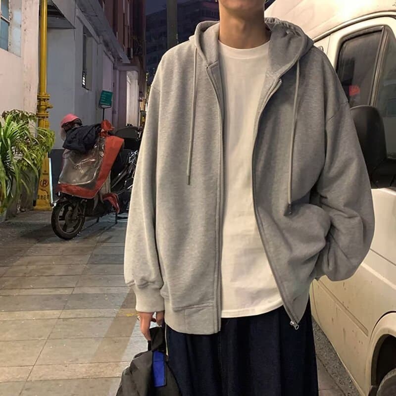 Men's autumn and winter coats and zip-up hoodies
